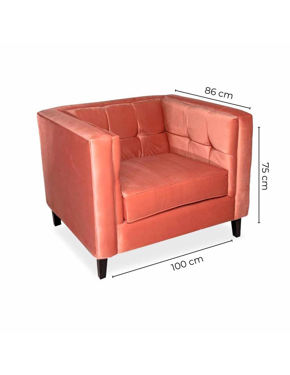 Sillón Madison de terciopelo 9