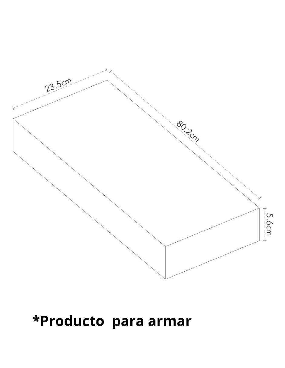 Repisa Gaviota de aglomerado y MDF 7