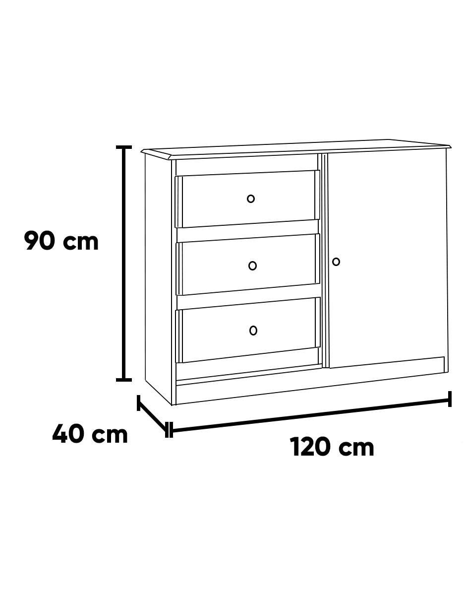 Cómoda Correze de MDF 4