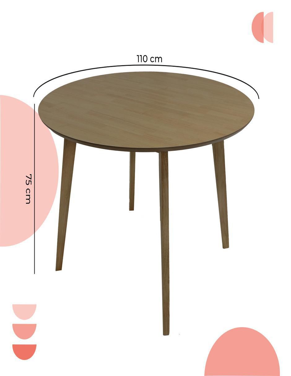Mesa de comedor Madeira Chapa de metal y madera 6
