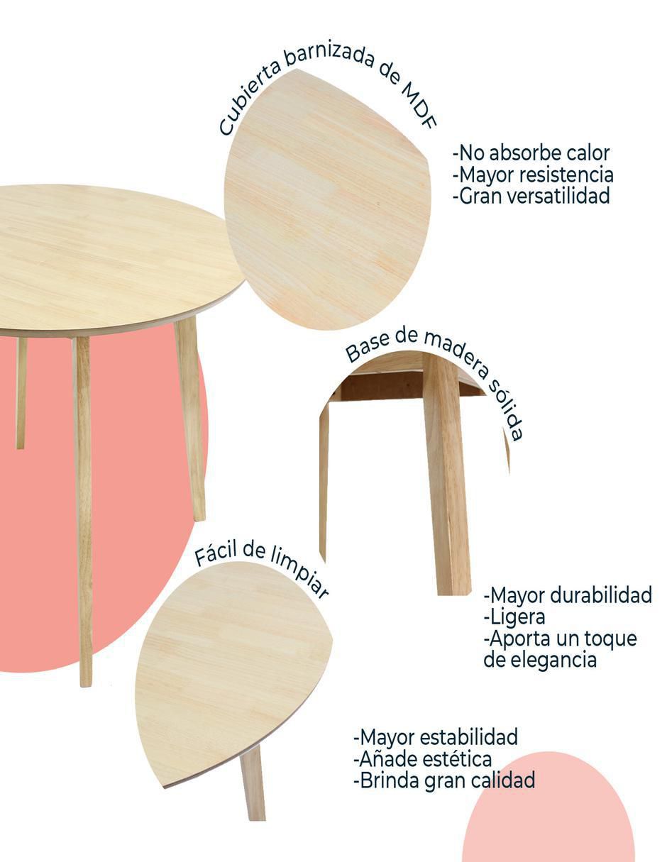 Mesa de comedor madeira chapa mundo in "de" metal y madera
