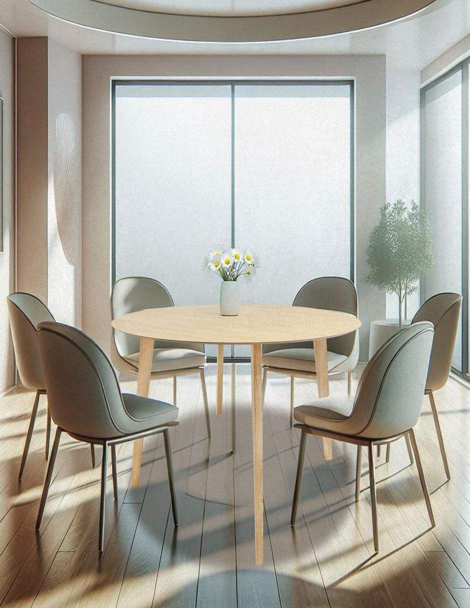 Mesa de comedor madeira chapa mundo in "de" metal y madera