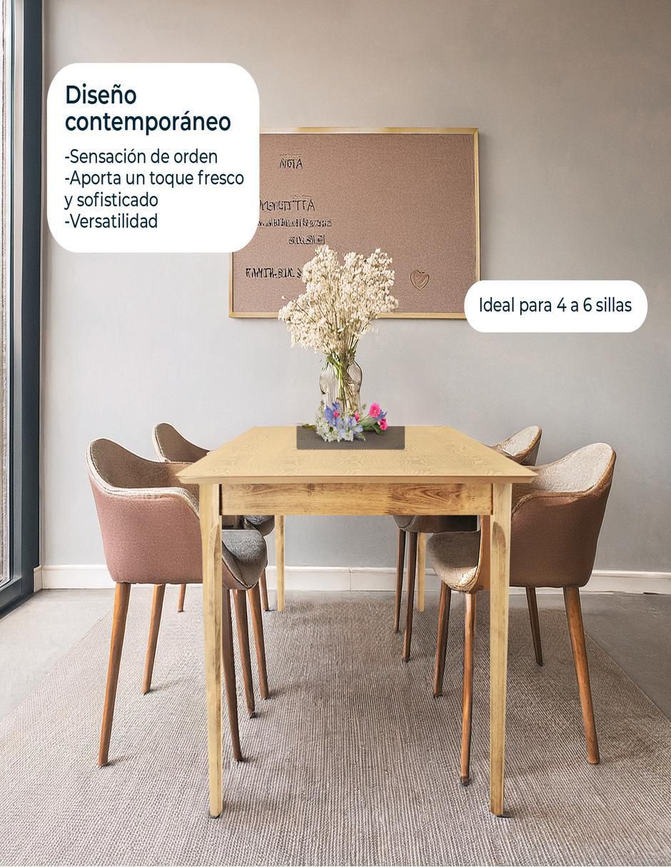 Mesa de comedor madeira chapa mundo in "de" mdf y madera