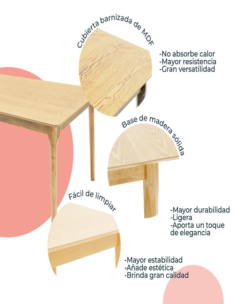 Mesa de comedor madeira chapa mundo in "de" mdf y madera