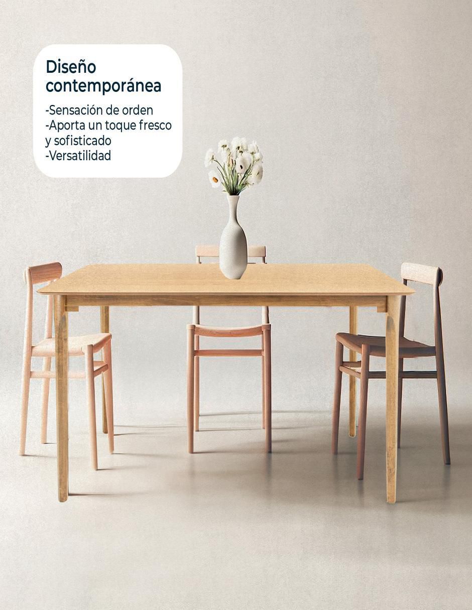 Mesa de comedor madeira chapa mundo in "de" mdf y madera