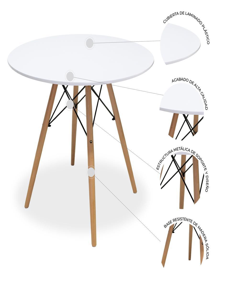 Comedor Oslo para 4 personas de cristal templado 5