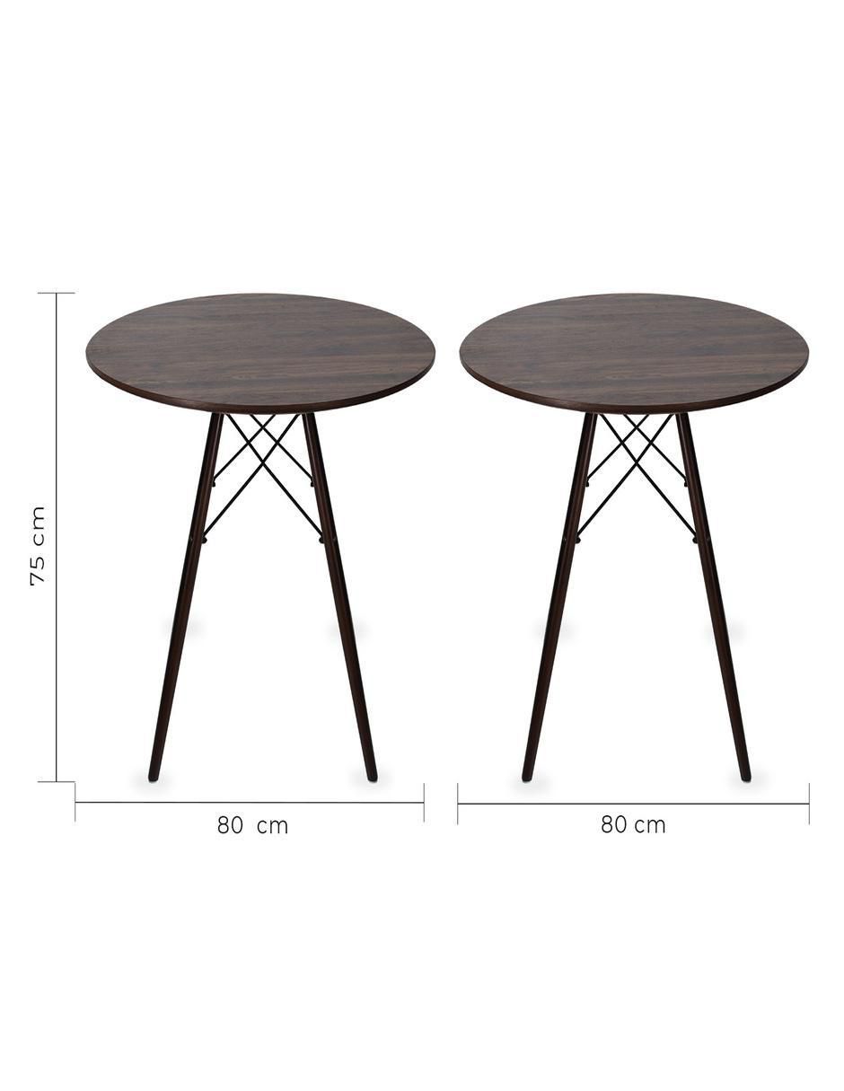 "comedor" oslo circular nogal mundo in "para" 4 personas "de" cristal templado