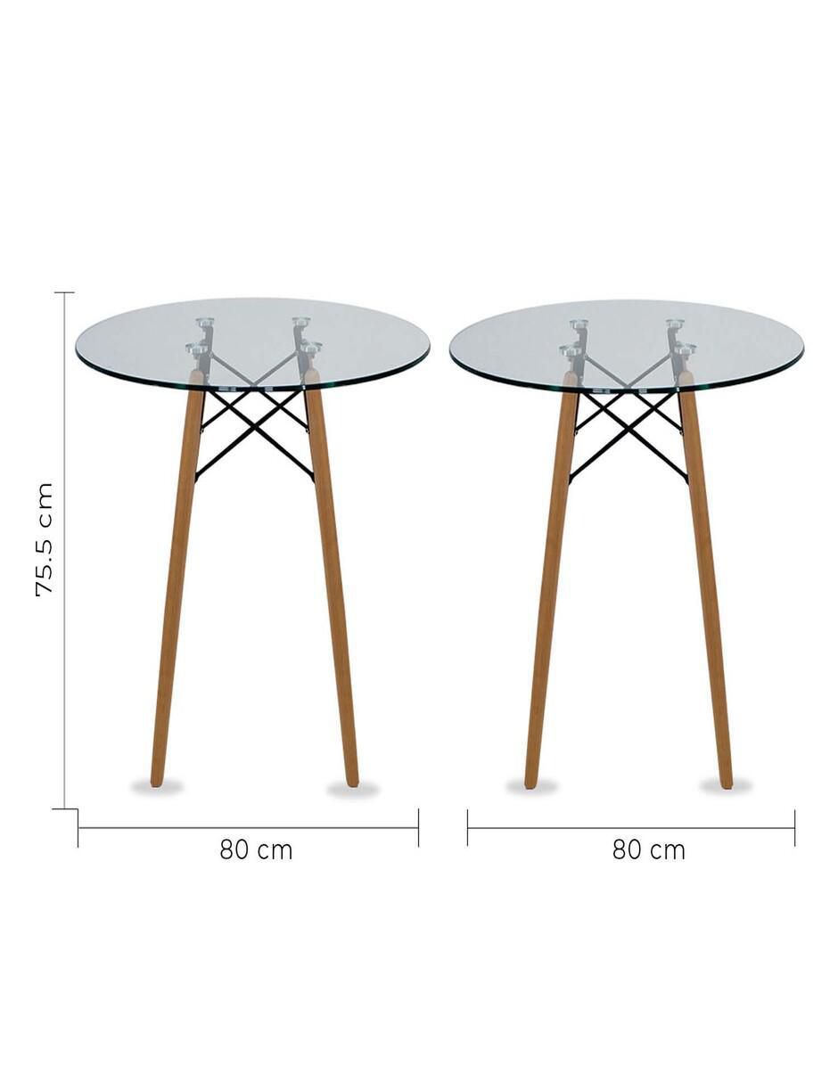 "comedor" oslo cristal circular mundo in "para" 4 personas "de" cristal templado