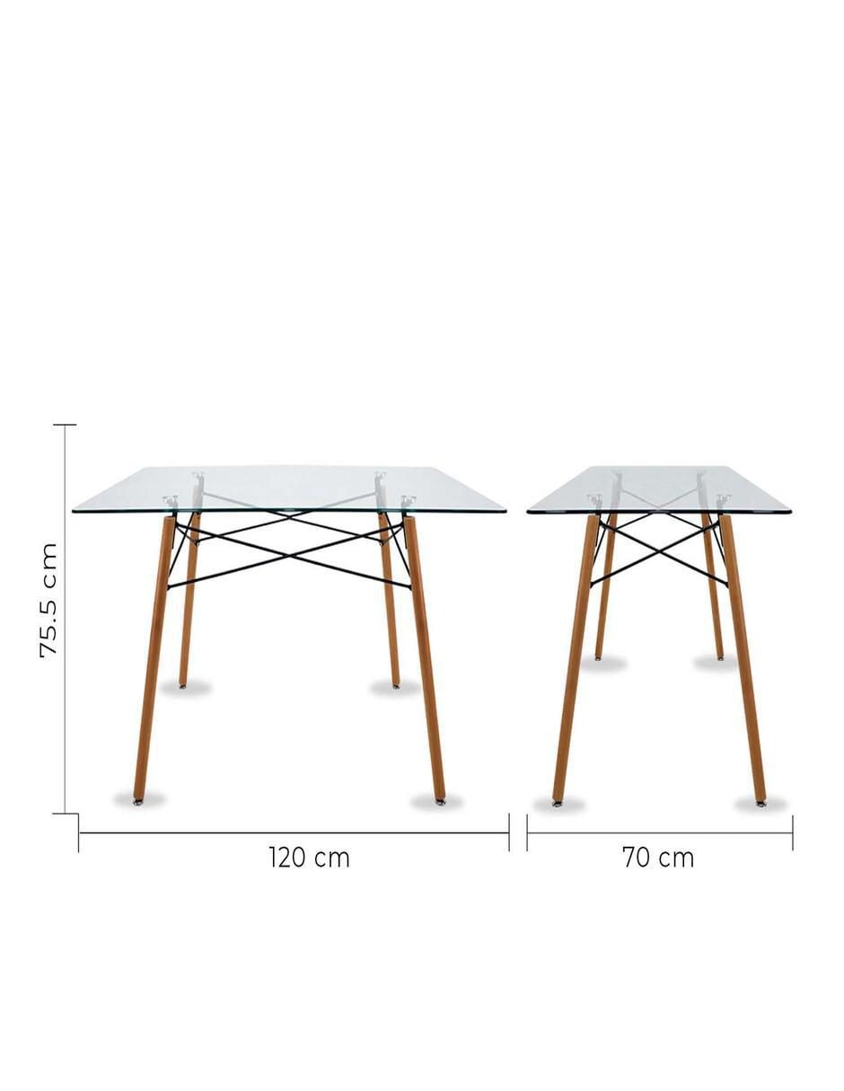 "comedor" oslo cristal rectangular mundo in "para" 4 personas "de" cristal templado