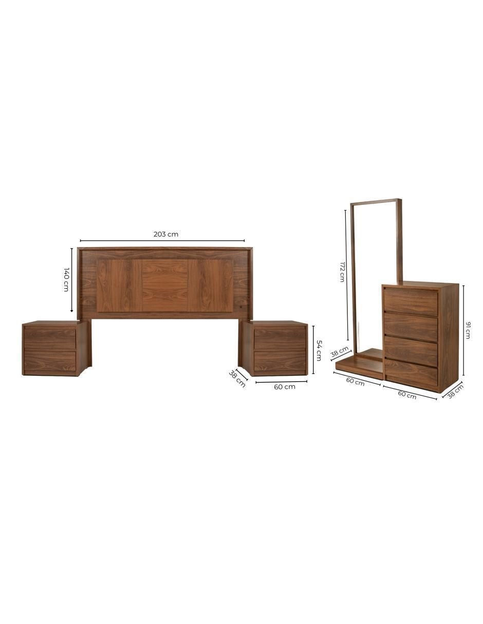 Set recámara Amida de MDF 16