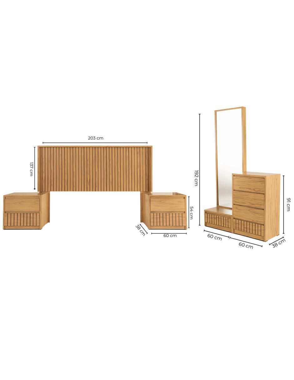 Set recámara Qatar de MDF 14