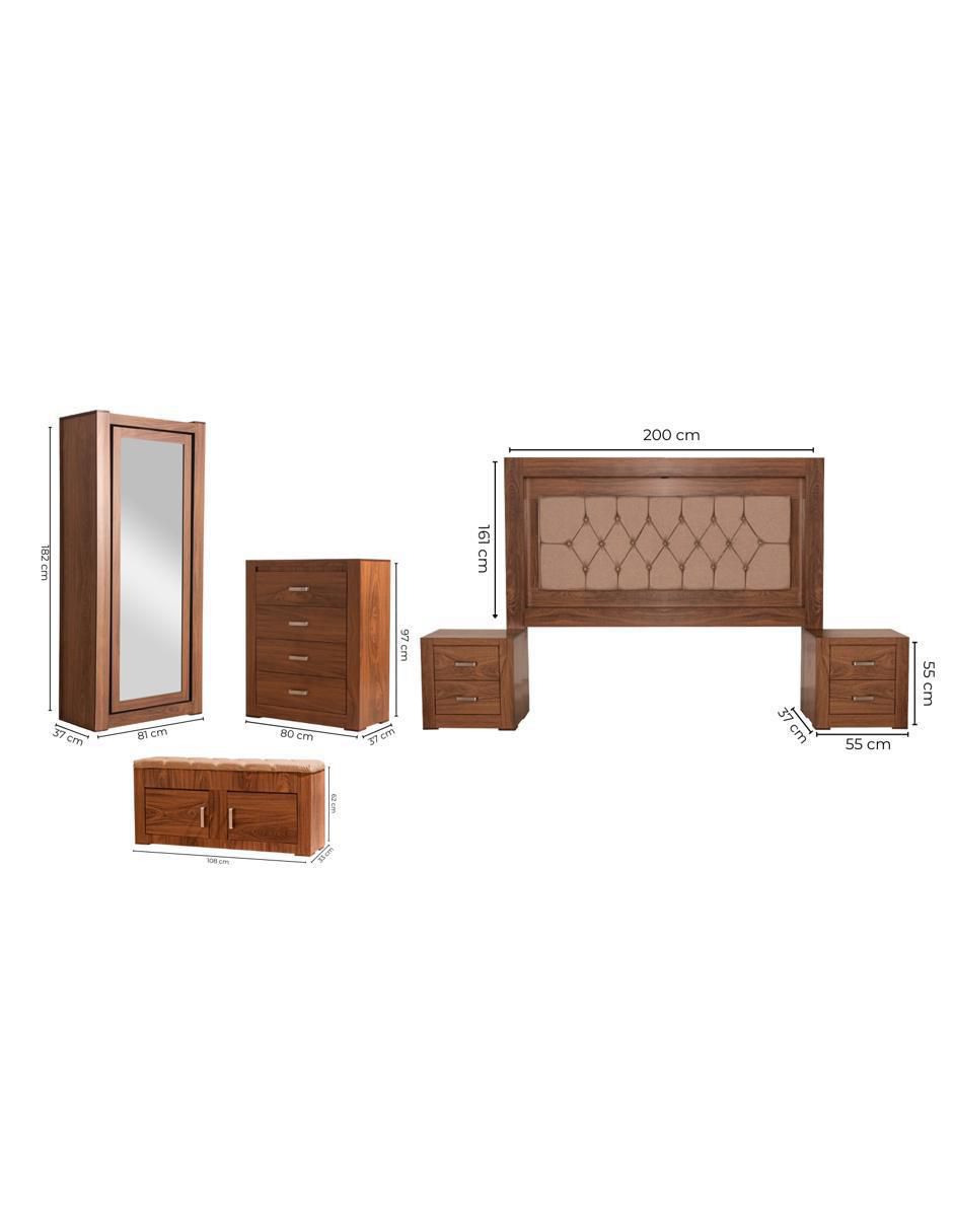 Set Recámara Zanetti de MDF 15