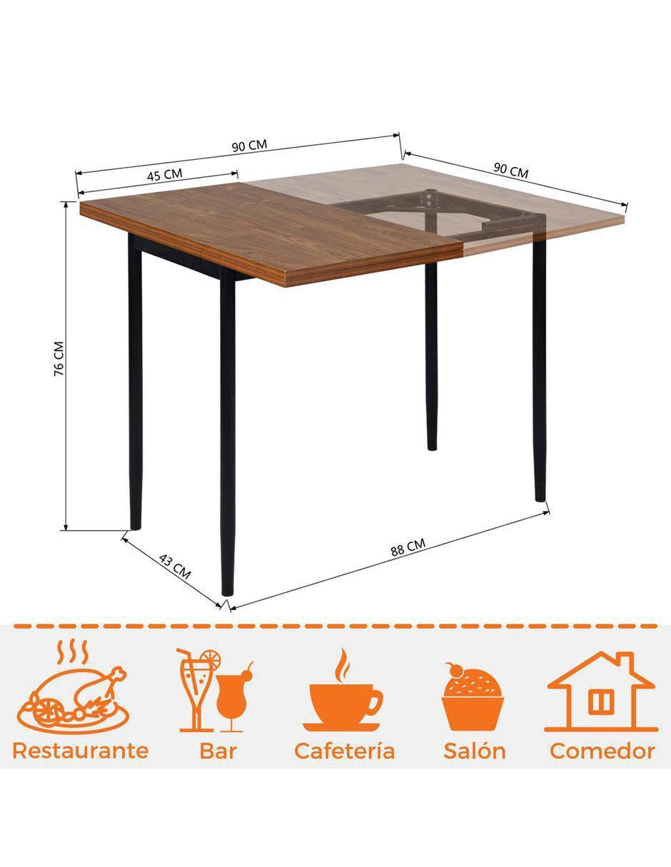 Mesa de comedor armable Plegale 9