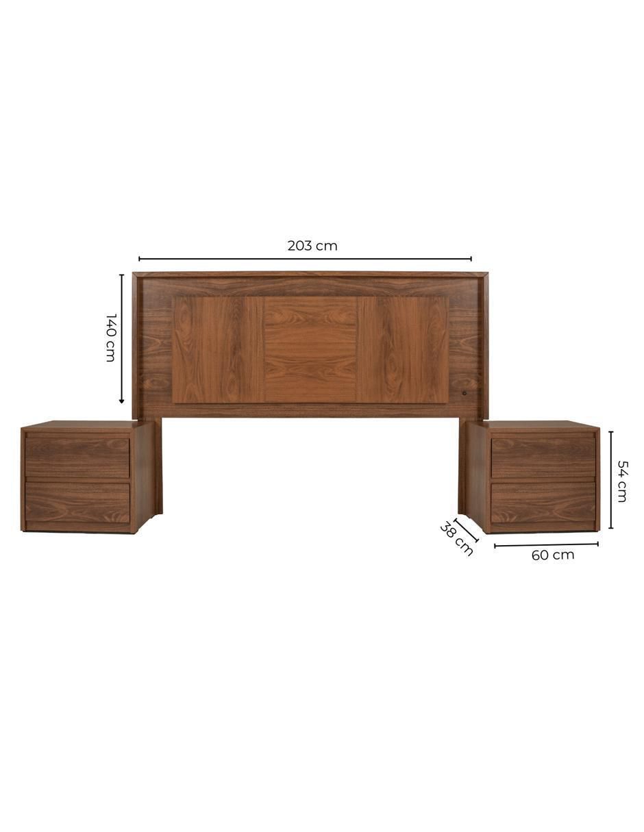 Set cabecera Amida de MDF 14