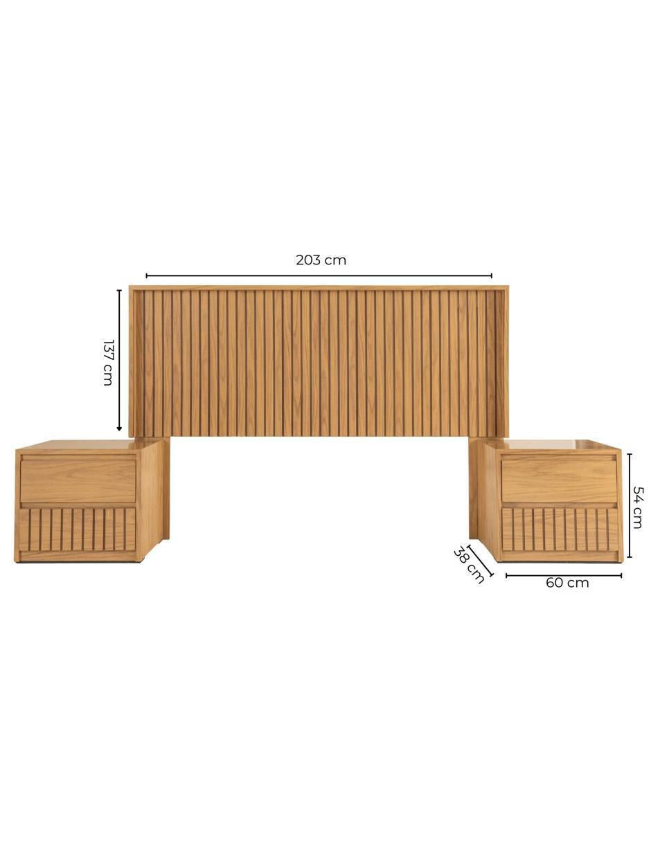 Set cabecera Qatar de MDF 12