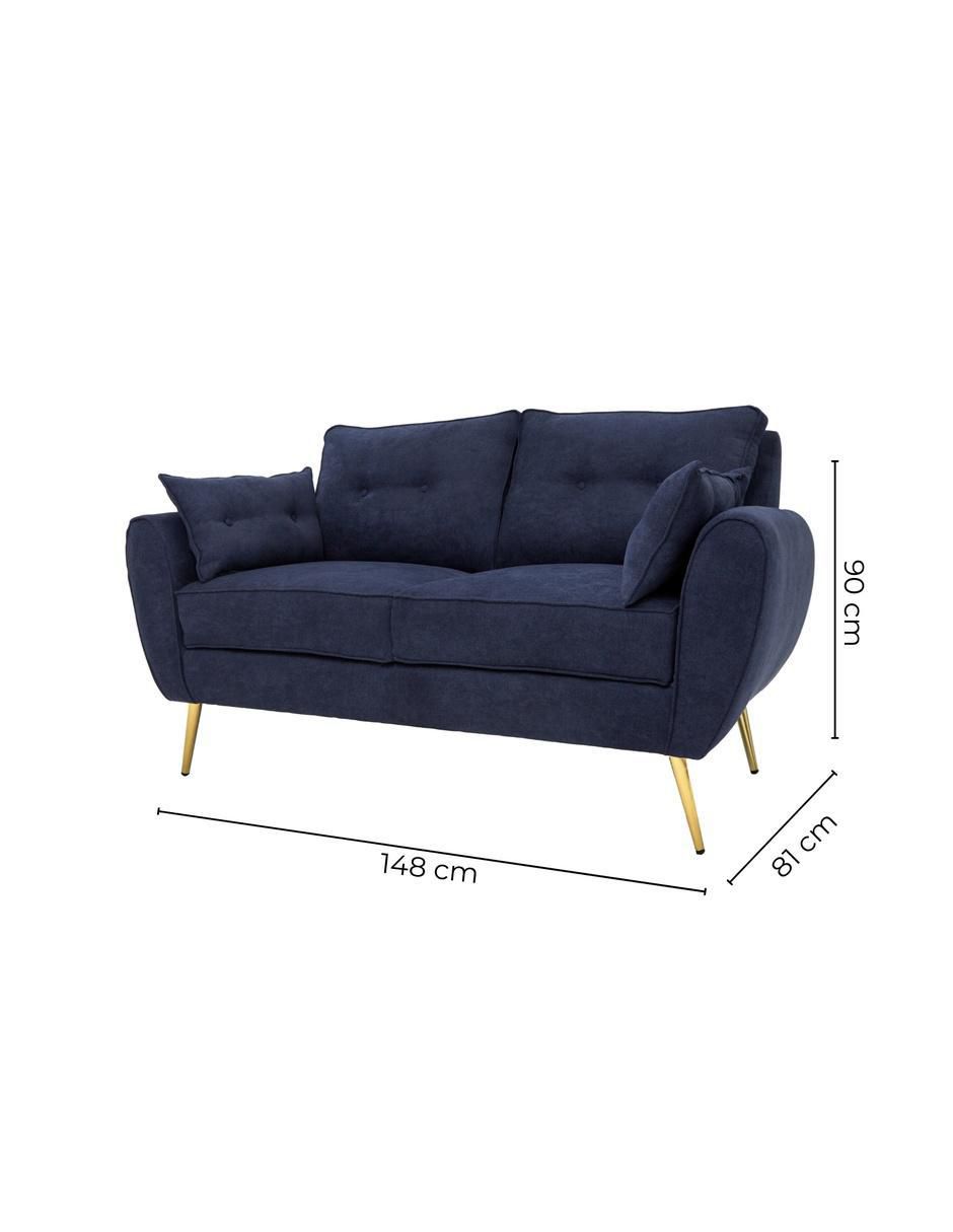 Love seat Boho de tela 10