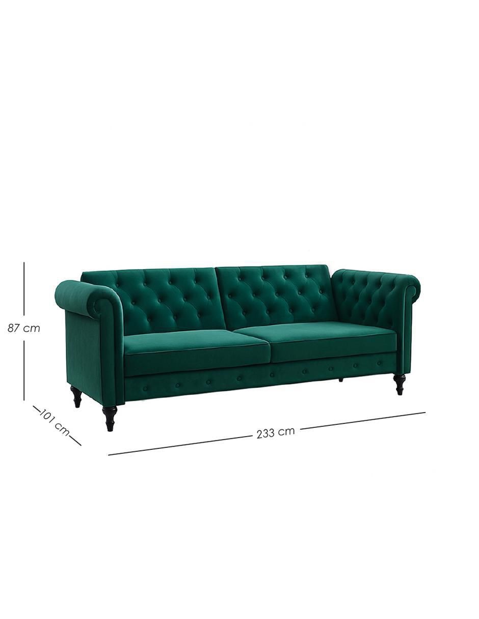 Sofá cama de terciopelo 8