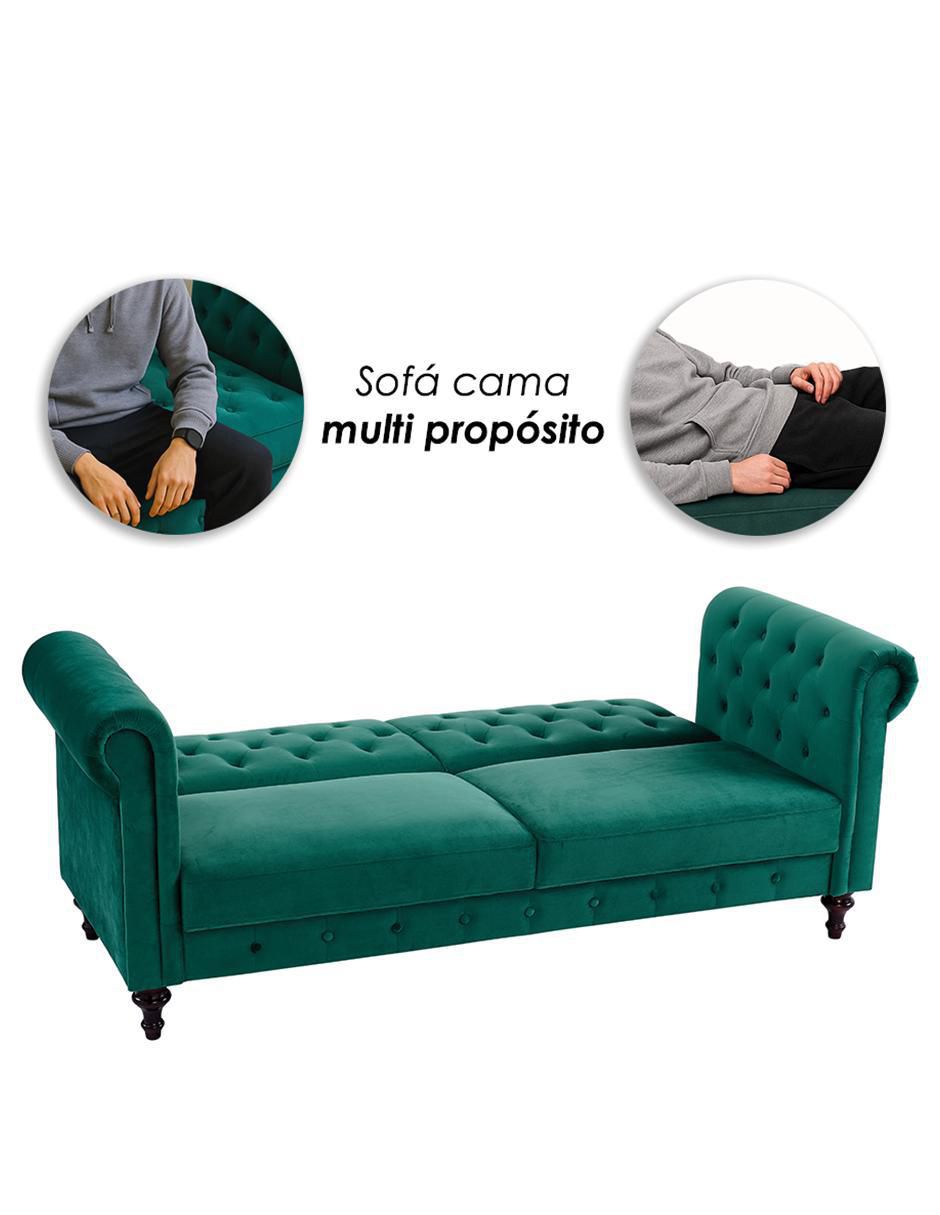 Sofá cama de terciopelo 5