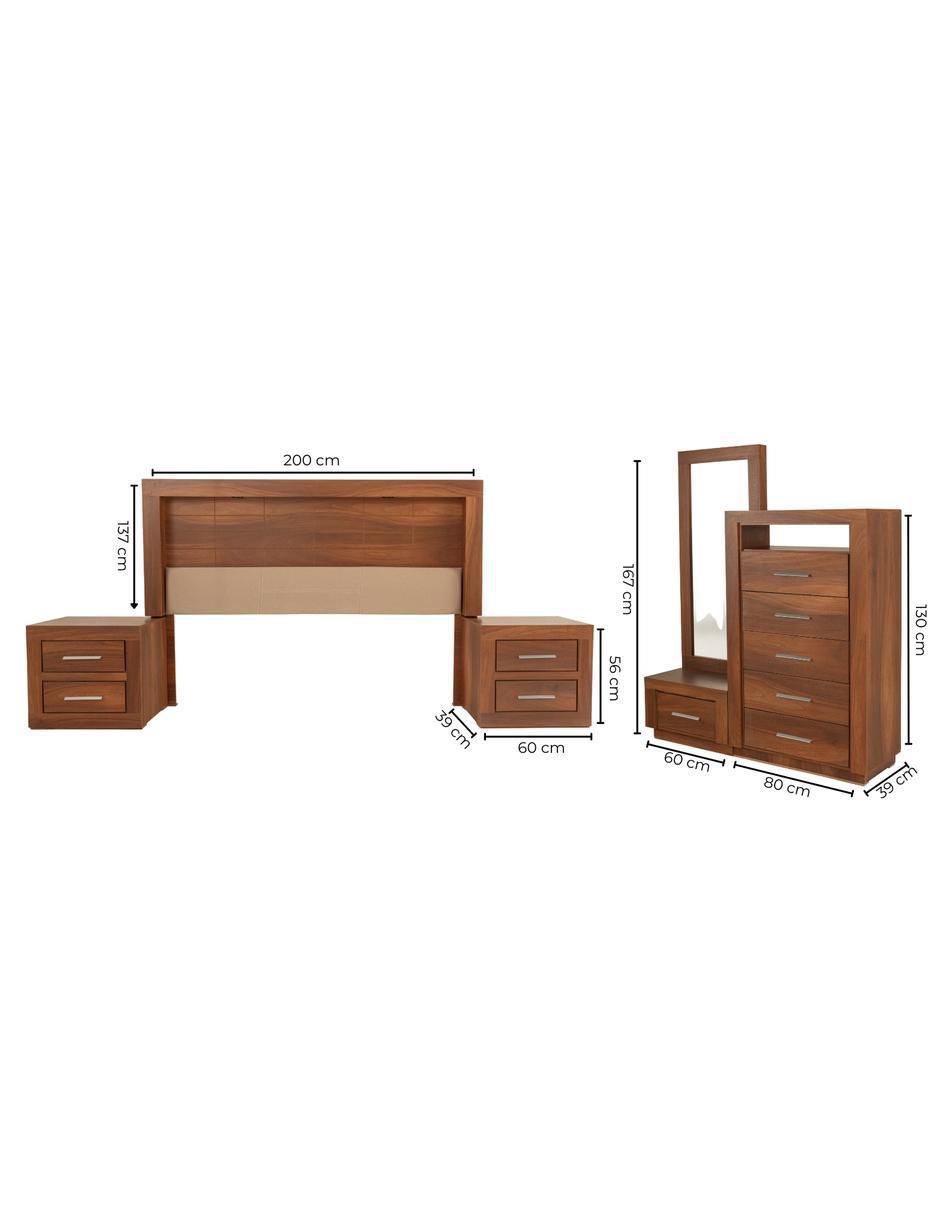 Set recámara Pamela de MDF 15