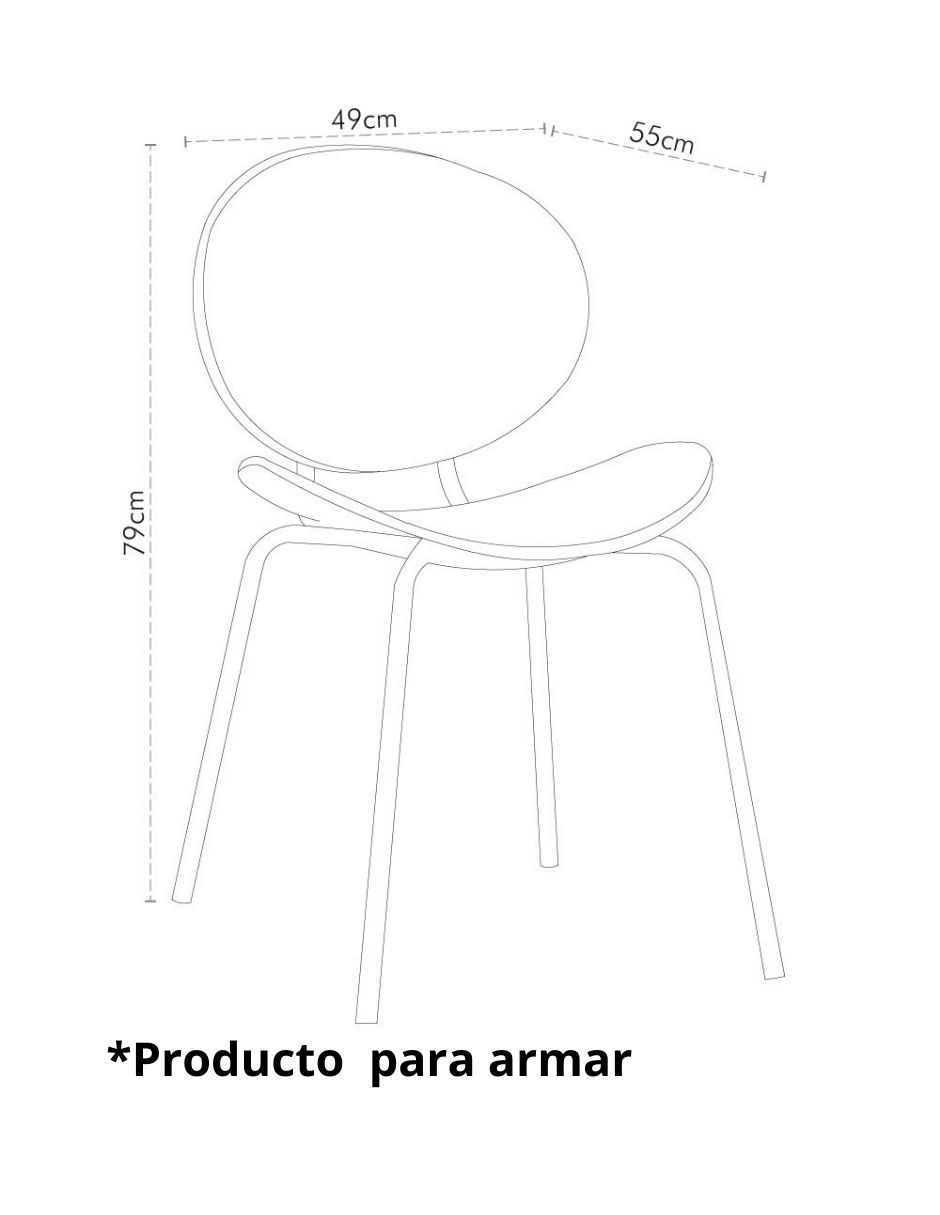 Silla Busteni de madera y tela 5