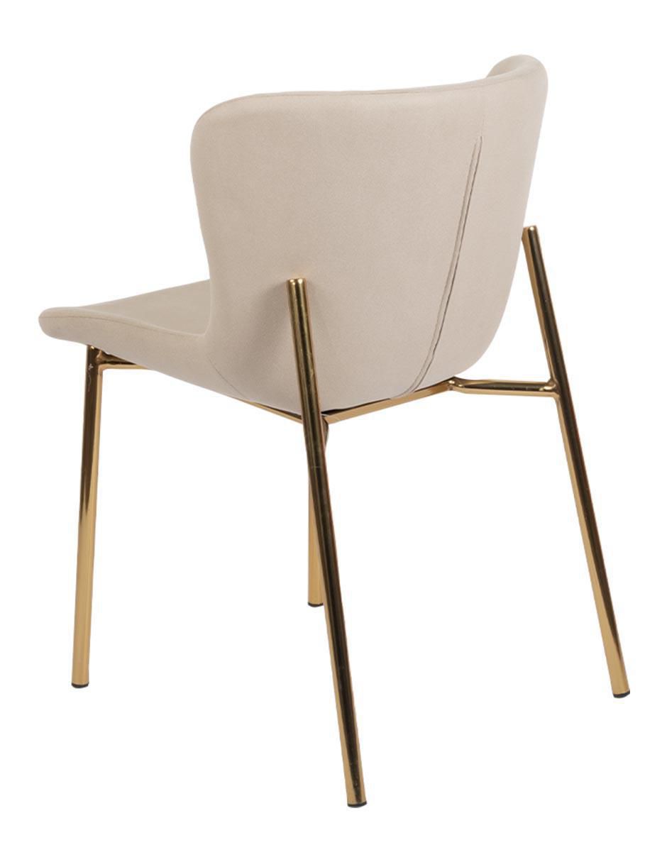 Silla Venlo de metal y tela 4
