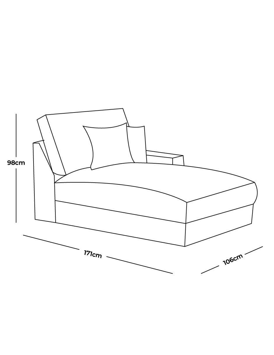 Chaise Amira de tela 4