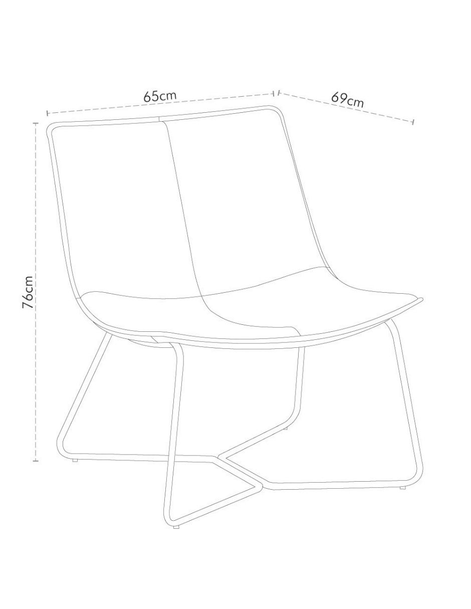 Sillón Jaipur de metal 5