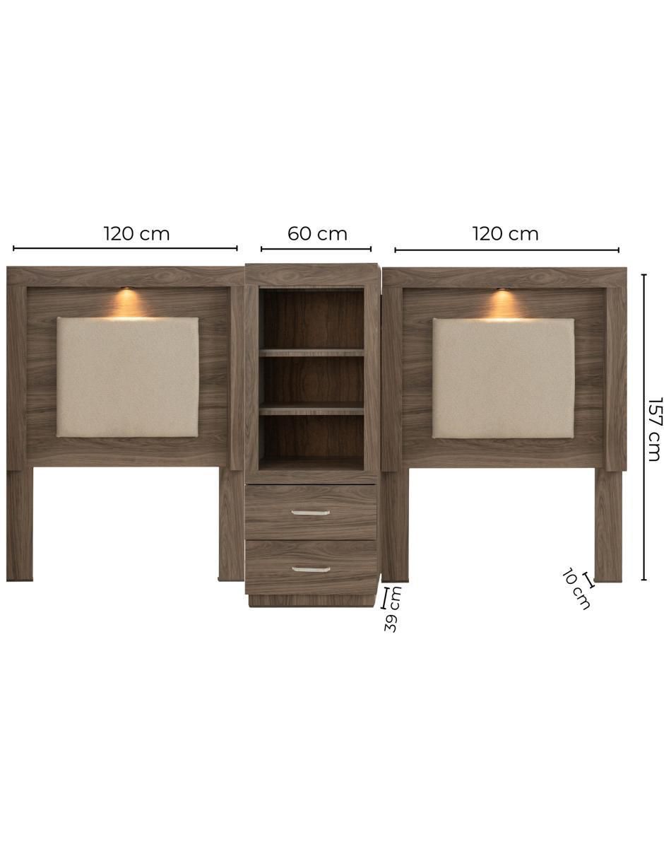 Cabecera Versalles gemela de MDF 9