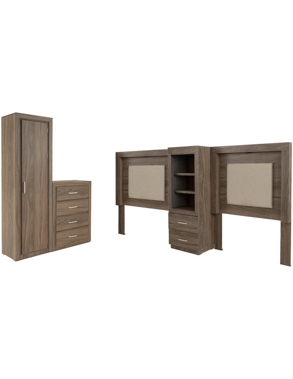 Set recámara Versalles gemela de MDF 2