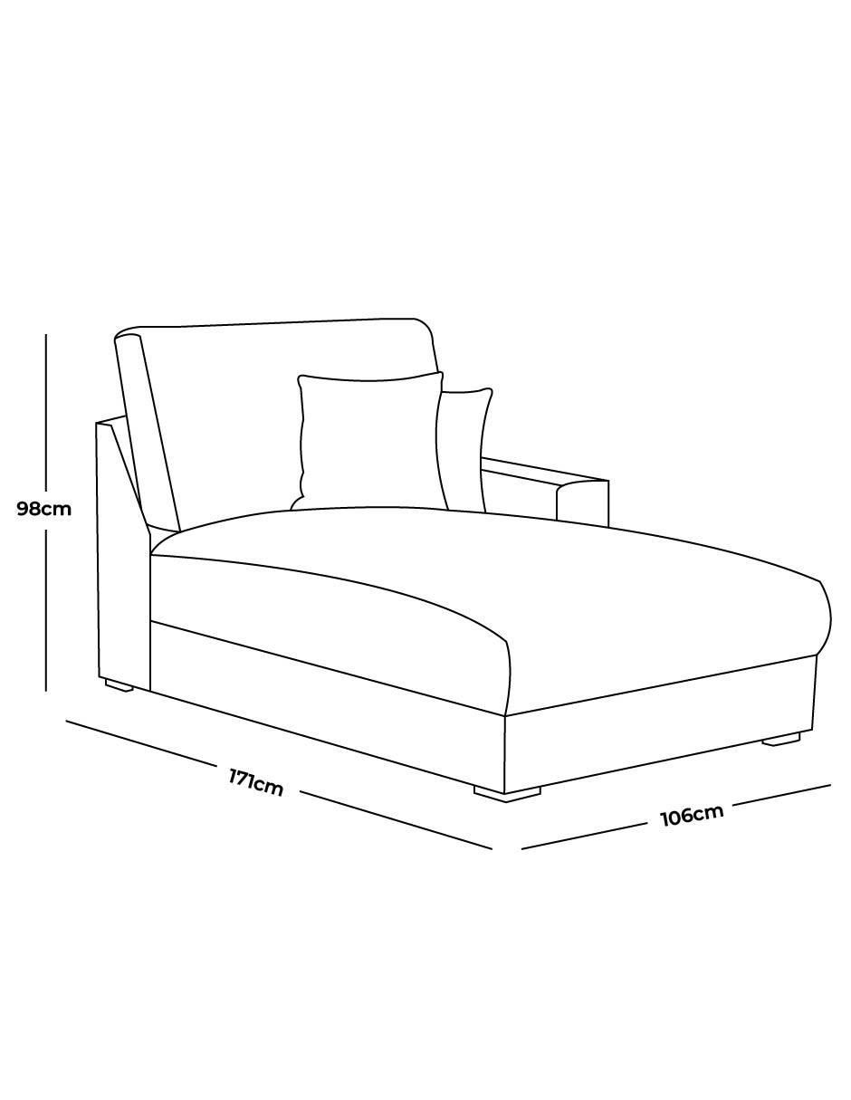 Chaise Amira de tela 3