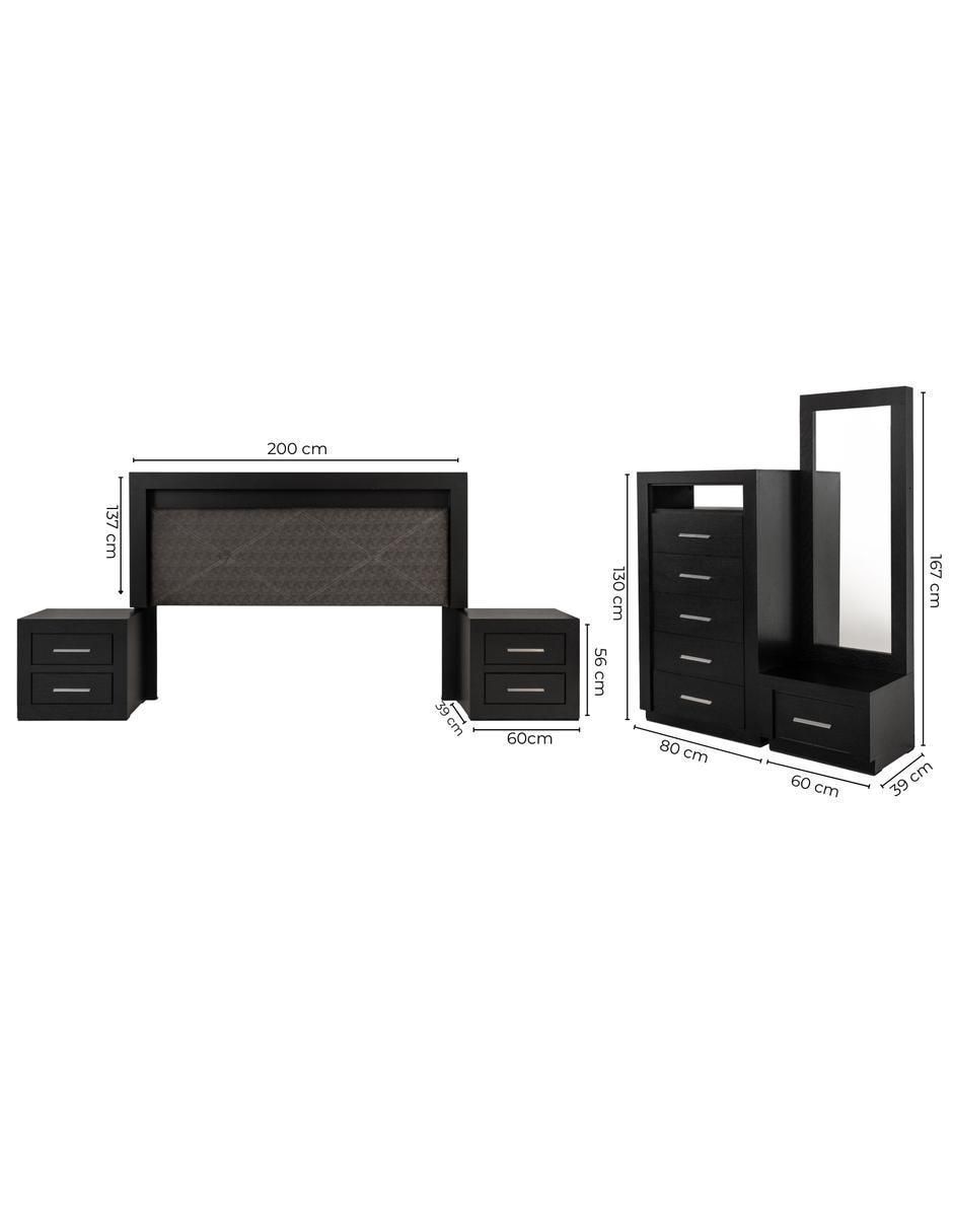 Set recámara Ariadna de MDF 15