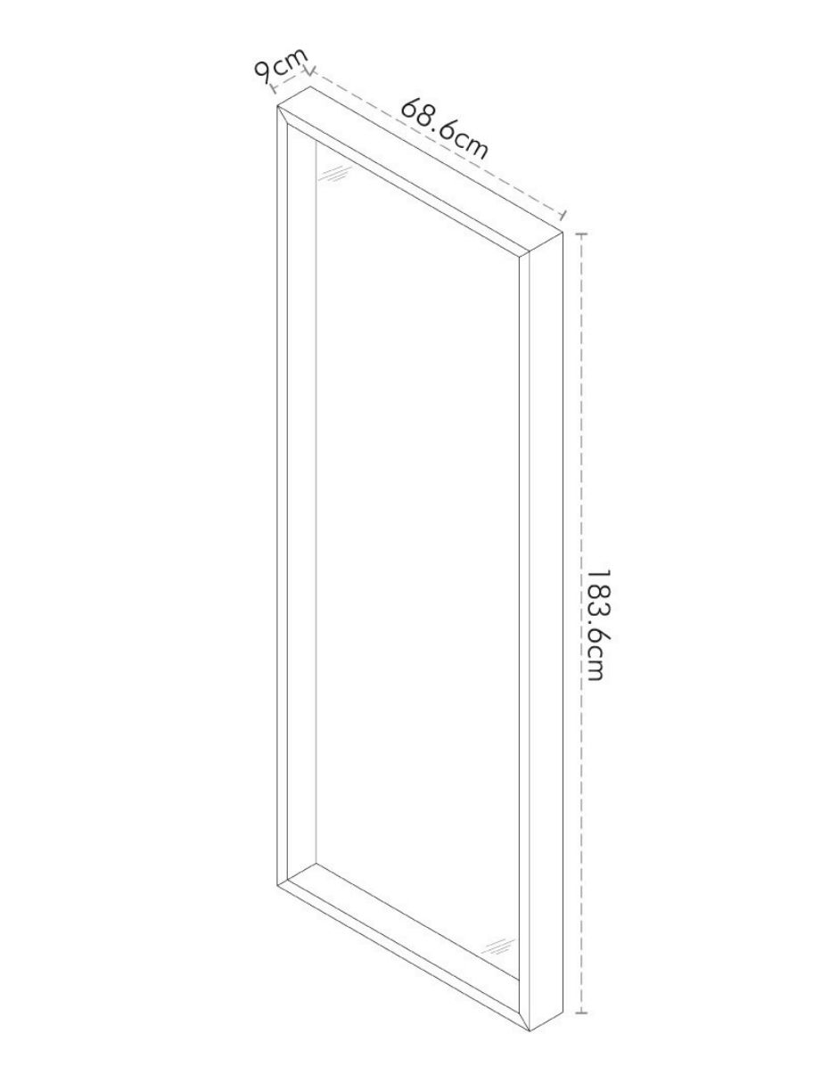 Espejo rectangular Baru 4