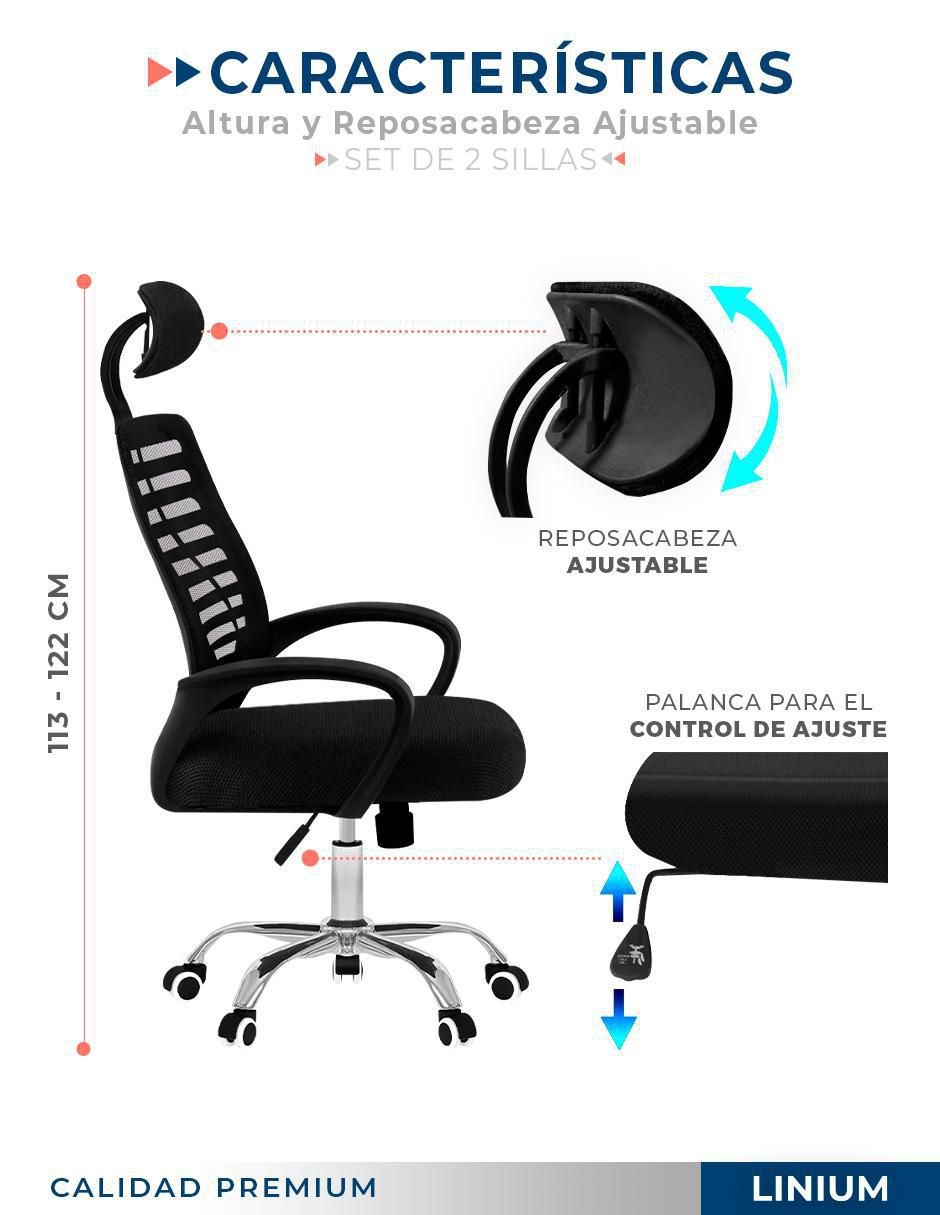 Set de sillas 2 piezas de metal 5