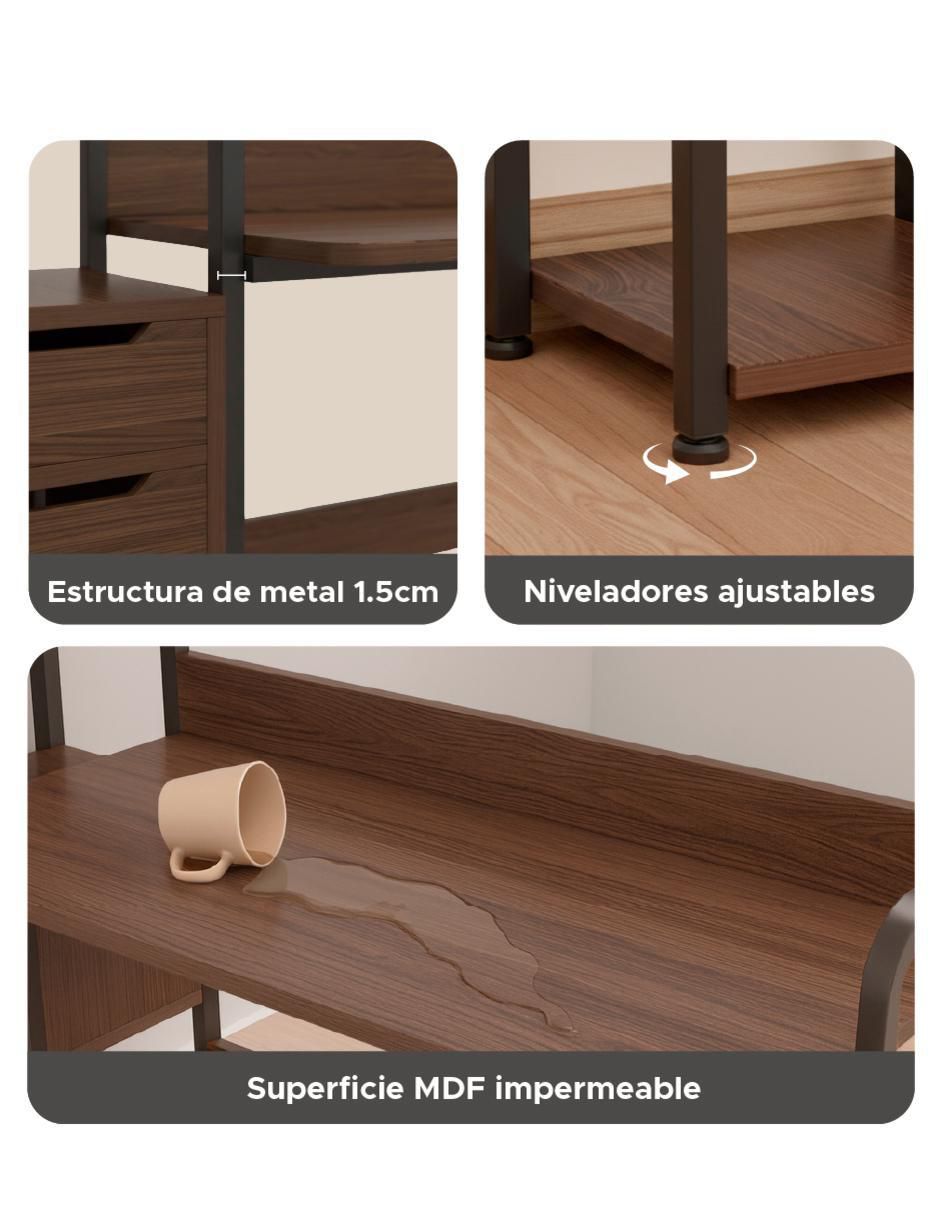 Escritorio armable Contemporáneo de MDF 7