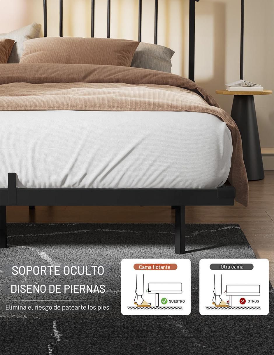 Base para cama armable de metal 7