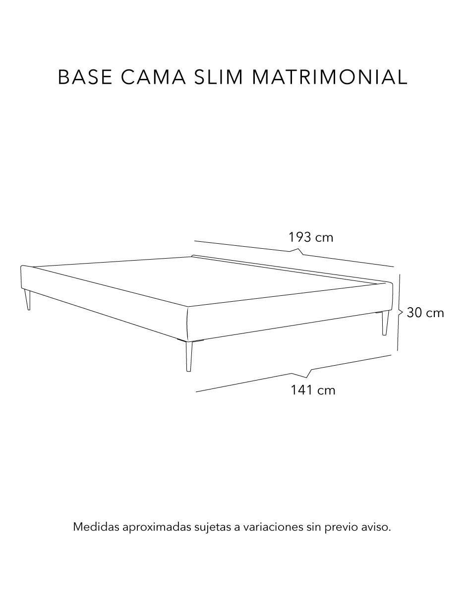 Base para cama slim Dicasa madera pino mat