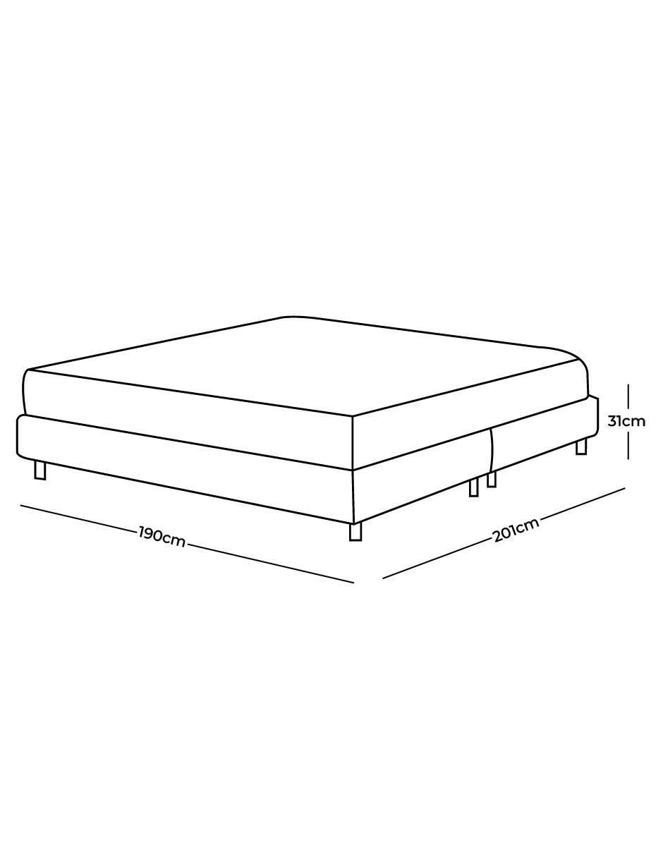 Base para cama Sander madera King Size 3