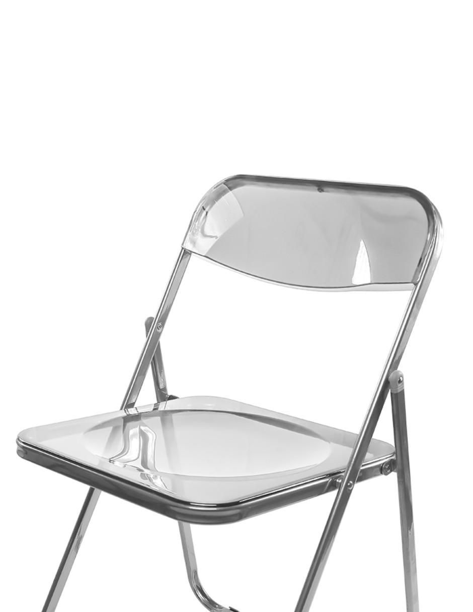 Silla plegable 1 "piezas" tipo plia de giancarlo piretti ideen "de" plástico y metal adulto