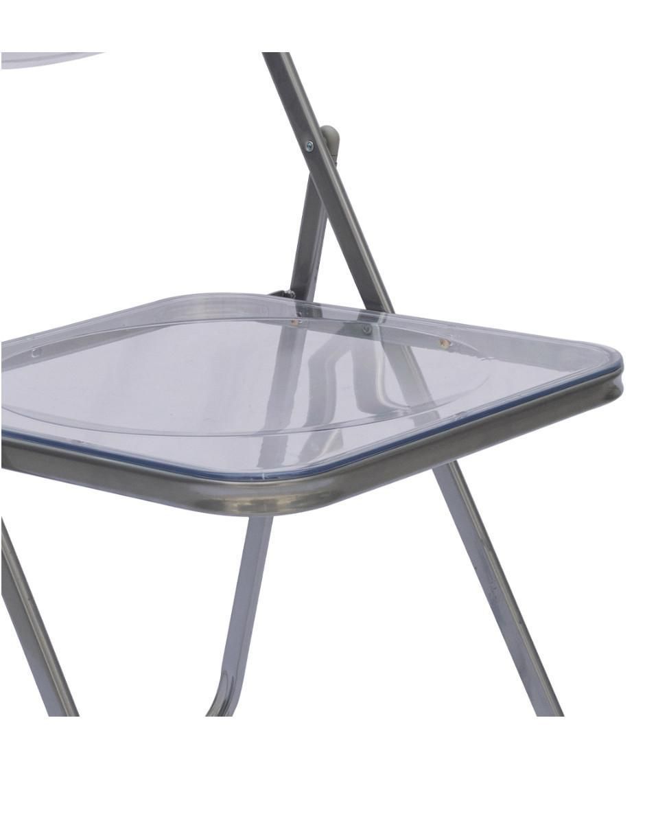 Silla plegable 1 "piezas" tipo plia de giancarlo piretti ideen "de" plástico y metal adulto