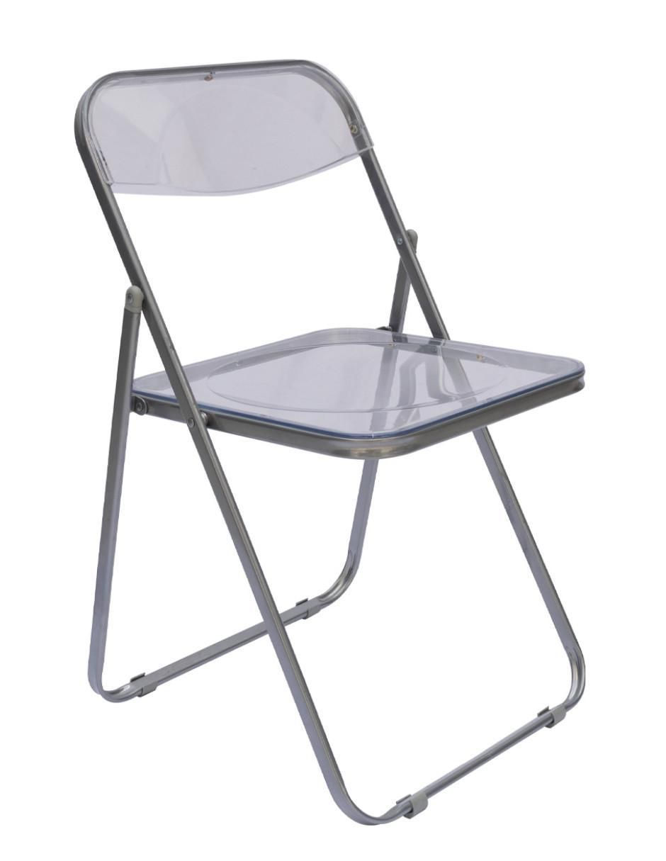 Silla plegable 1 "piezas" tipo plia de giancarlo piretti ideen "de" plástico y metal adulto