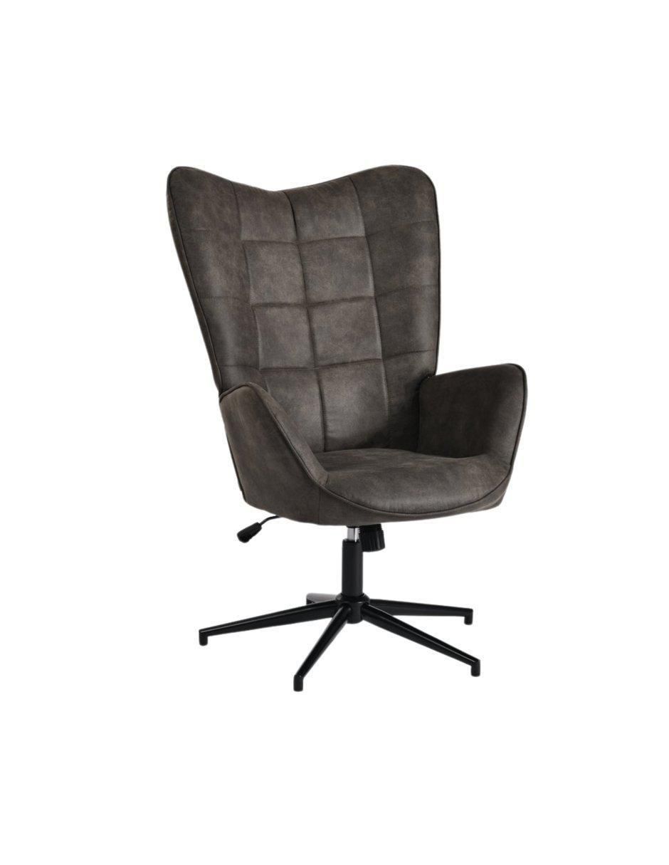 Silla escritorio 360° de microfibra y piel