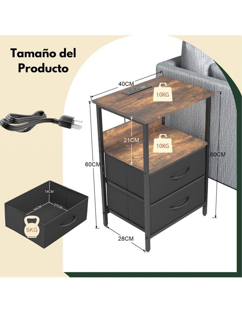 Mesa auxiliar armable Carge 8