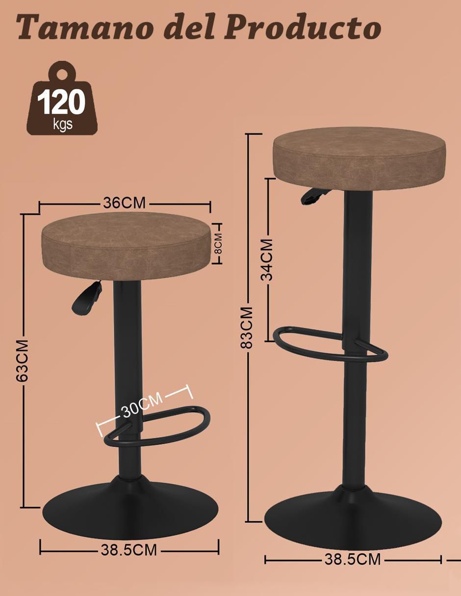 Juego de bancos vintage 8