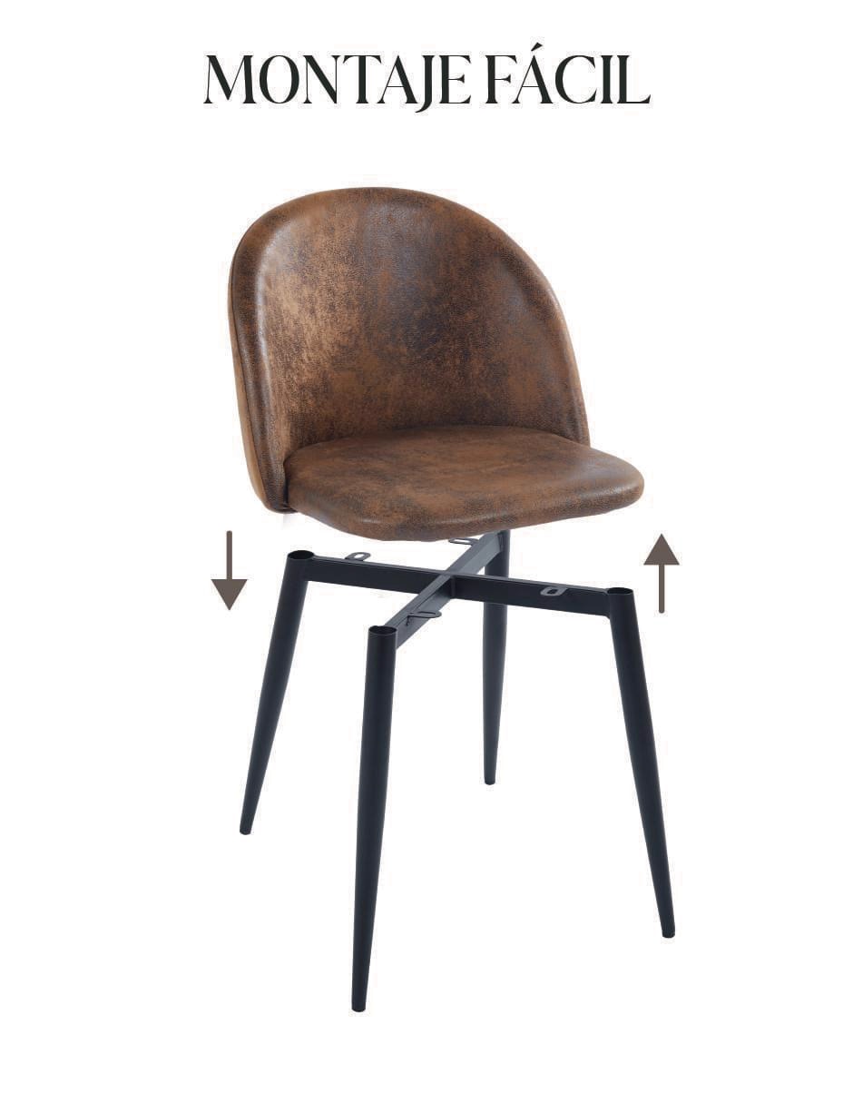 Juego de sillas 2 piezas de madera adulto 2