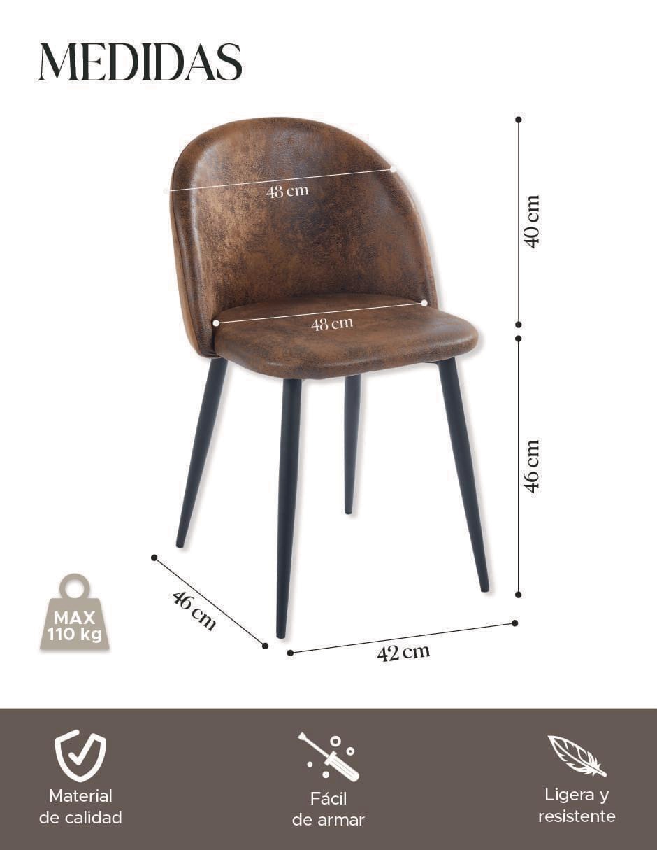 Juego de sillas 2 piezas de madera adulto 10