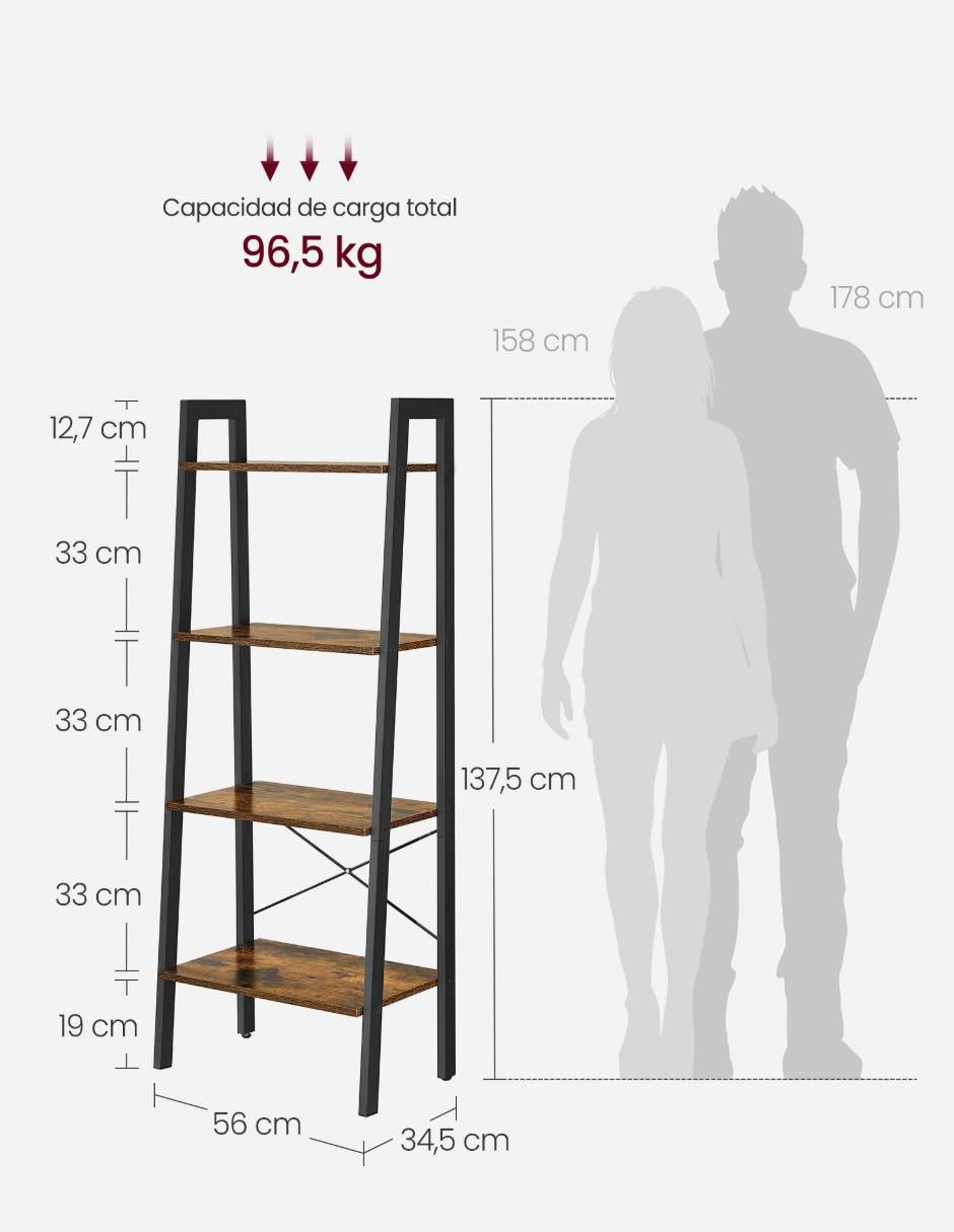 Librero Barnet de MDF 4