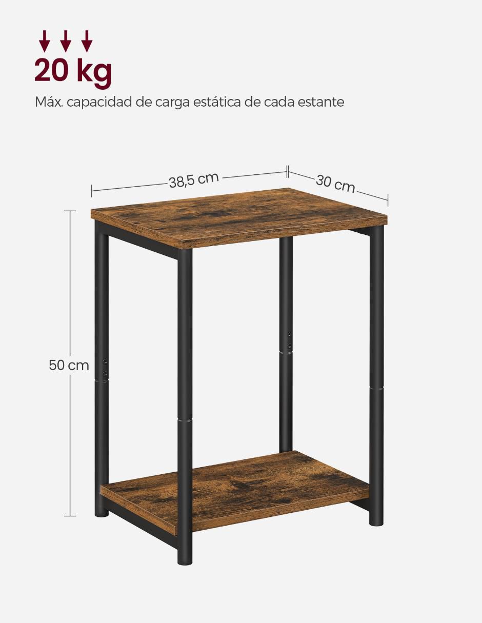 Set mesa de centro bampu de acero 4