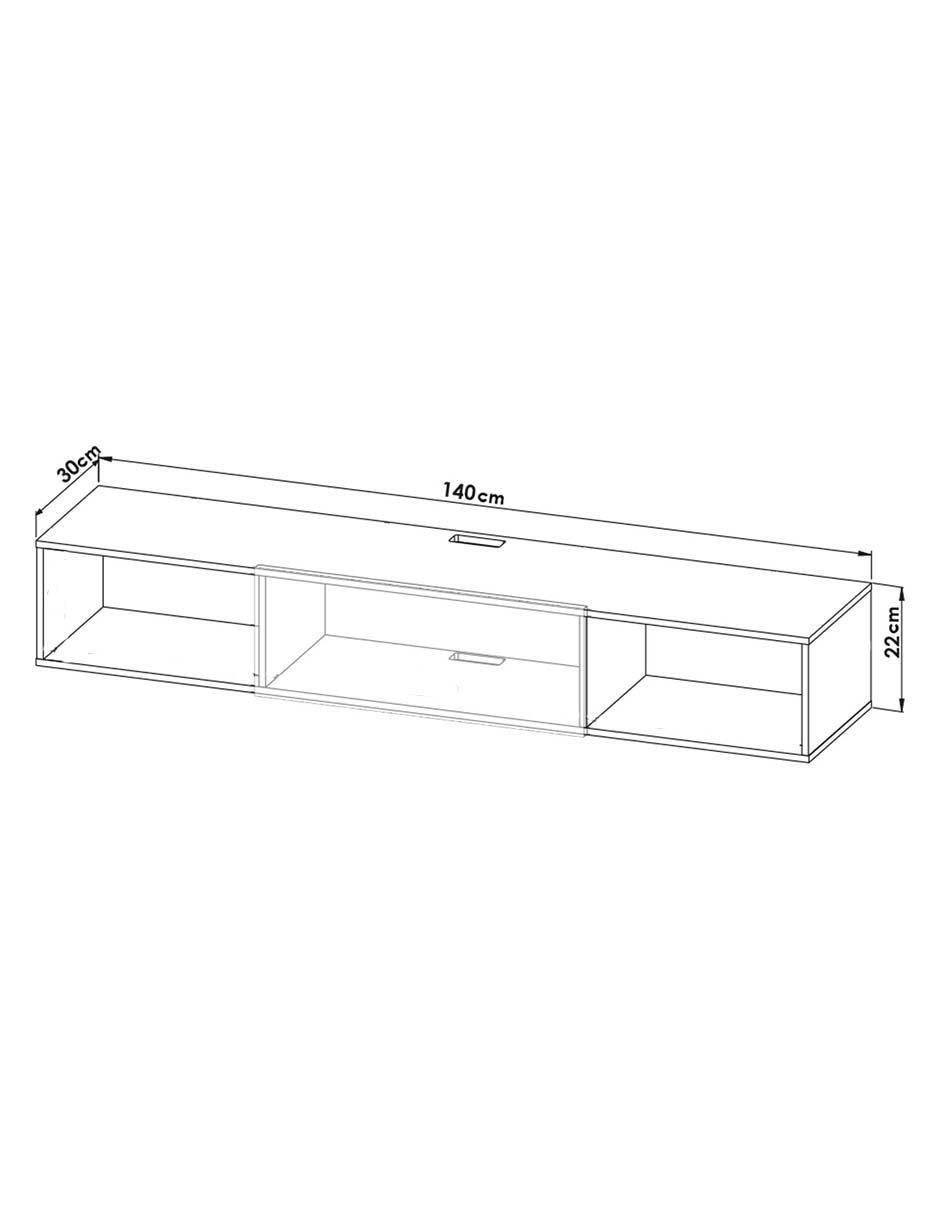 Mueble flotante para TV de melamina 6