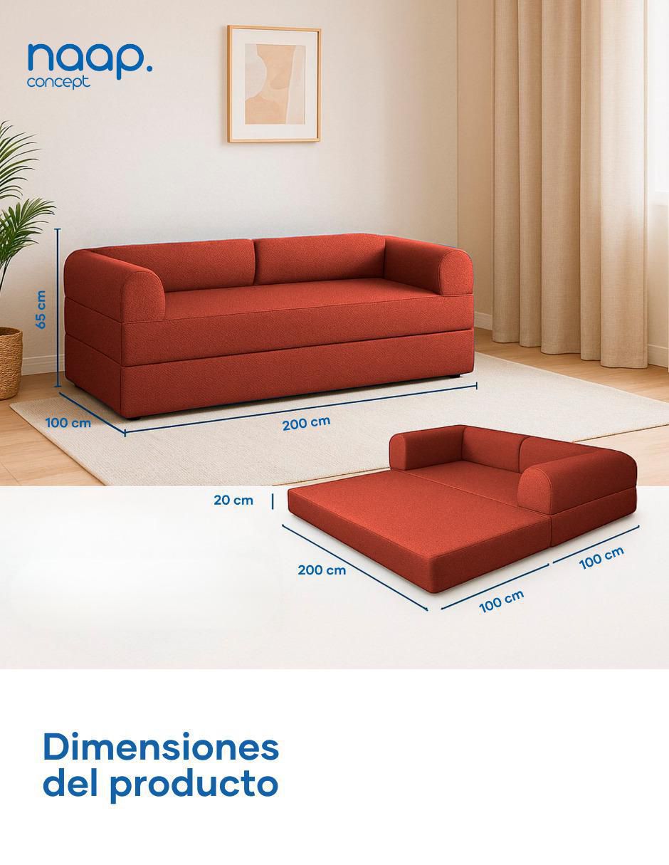 "futón/sofá cama" sí muebles naap concept "de" espuma comprimida