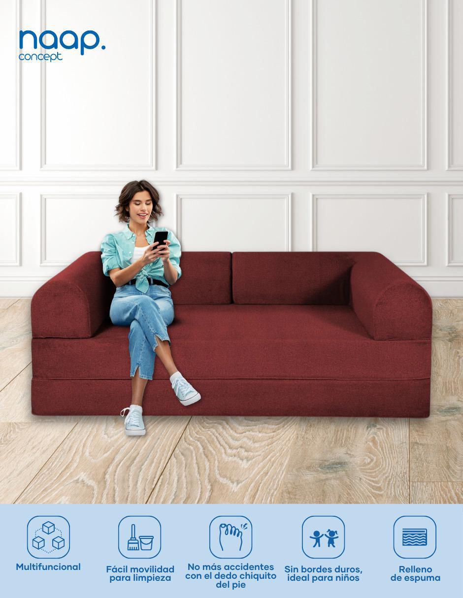 "futón/sofá cama" sí muebles naap concept "de" espuma comprimida